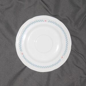 Vintage Stoneware Moonlight Small White Dinner Plate Thailand 6 1/4"